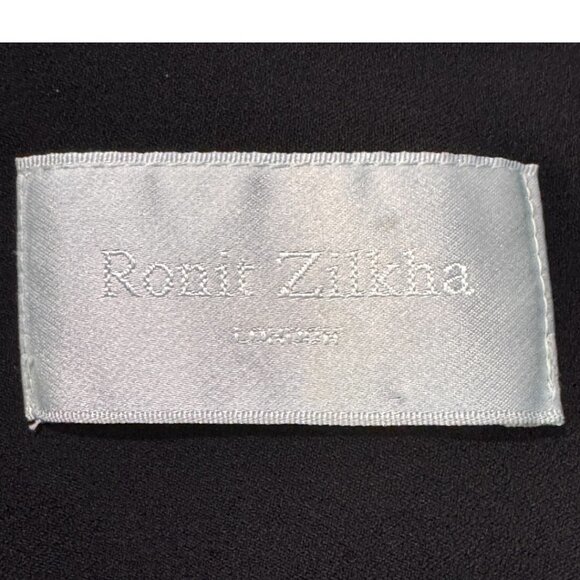 Ronit Zilkha Womens Blazer Black Jacket Suit size 14‎ viscose Made in Italy - Picture 5 of 6